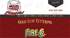 Desktop Screenshot of goldleafletteringstriping.com
